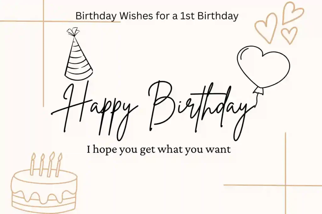 Birthday Wishes for a 1st Birthday